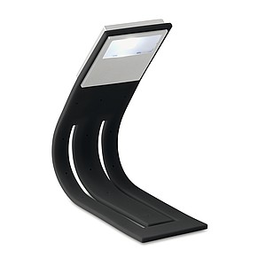 LED lampička na čtení s ohebným tělem pro snadné přizpůsobení úhlu, černá - reklamní předměty