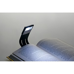 LED lampička na čtení s ohebným tělem pro snadné přizpůsobení úhlu, černá