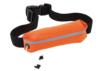 Ledvinka pro běžce, oranžová - reflexní vesta s potiskem