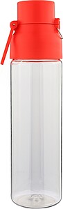 Lehká tritanová láhev s barevným víčkem 750 ml, červená