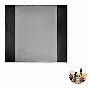 Lehká velká plážová deka, černá