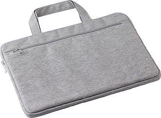 LERRY Vyztužená taška na laptop s uchy z RPET, světle šedá
