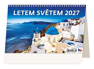 Letem světem 2027, stolní kalendář - reklamní kalendáře