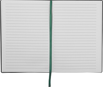 Linkovaný zápisník A8, tmavě zelená