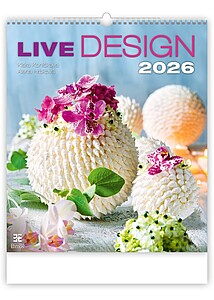 Live Design 2027, nástěnný kalendář, prodloužená záda - reklamní kalendáře