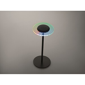 LUSIARA Dobíjecí kovová stolní lampa, černá
