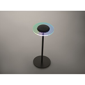 LUSIARA Dobíjecí kovová stolní lampa, černá