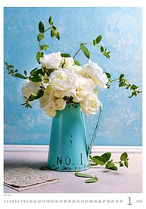 Magic Flowers 2027, nástěnný kalendář, prodloužená záda