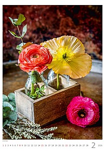 Magic Flowers 2027, nástěnný kalendář, prodloužená záda