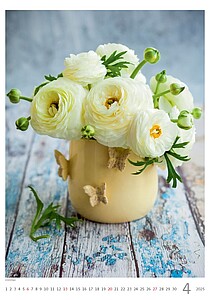 Magic Flowers 2027, nástěnný kalendář, prodloužená záda