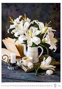 Magic Flowers 2027, nástěnný kalendář, prodloužená záda