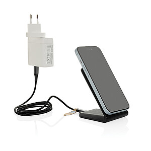 Magnetická bezdrát. nabíječka 15W VoltPerch z RCS RPET, černá