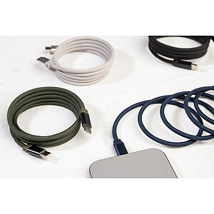 Magnetický 60W kabel USB-C, stříbrná