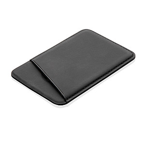 Magnetický držák na karty na telefon, černá - reklamní předměty