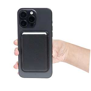 Magnetický držák na karty pro smartphone, černá