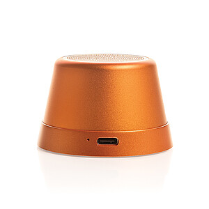 Magnetický reproduktor RCS z recyklovaného hliníku 5W, oranžová