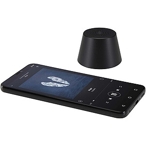 Magnetický reproduktor SMART 3 W z recyklovaného hliníku, černá