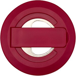 Magnetický stojánek na telefon z recyklovaného plastu s otvírákem na lahve, červená