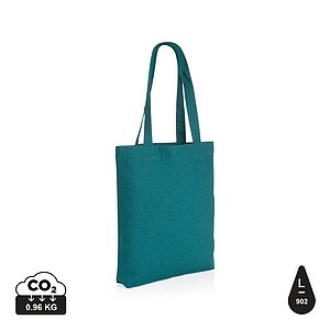 Malá nákupní taška z recyklovaného materiálu, tmavě tyrkysová