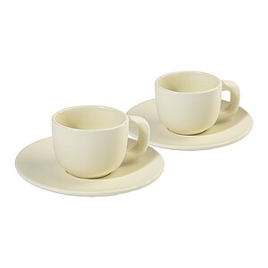 MALBUN Sada šálků na espresso, 85 ml, béžová