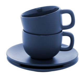 MALBUN Sada šálků na espresso, 85 ml, námořní modrá