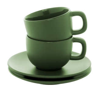 MALBUN Sada šálků na espresso, 85 ml, zelená