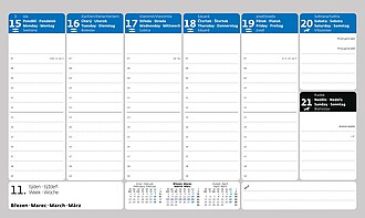 Manager Europe 2027, stolní kalendář
