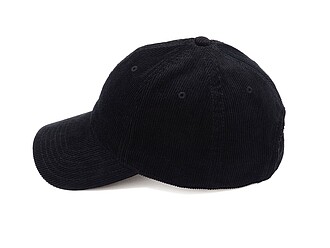 Manšestrová 6panelová kšiltovka, černá