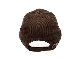 Manšestrová 6panelová kšiltovka, hnědá
