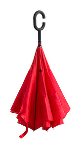 Manuální deštník, pr. 108cm, opačné otvírání, červený - reklamní deštníky