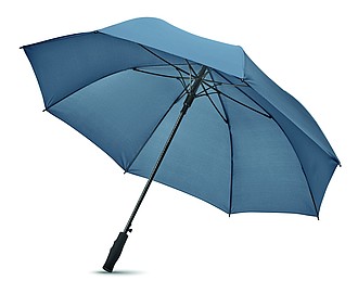Manuální holový deštník, větru odolný, modrý