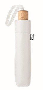 Manuální skládací deštník, 3-dílná konstrukce, pr.99cm, bílý
