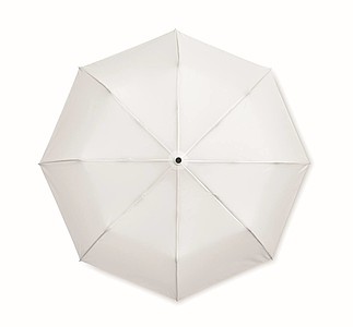 Manuální skládací deštník, 3-dílná konstrukce, pr.99cm, bílý