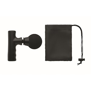 Masážní pistole z ABS, černá