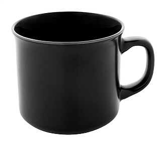Matný vintage hrnek, černá
