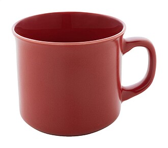 Matný vintage hrnek, červená - reklamní hrnky