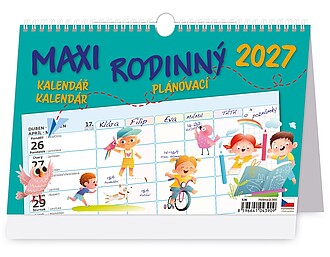 MAXI RODINNÝ plánovací kalendář 2027
