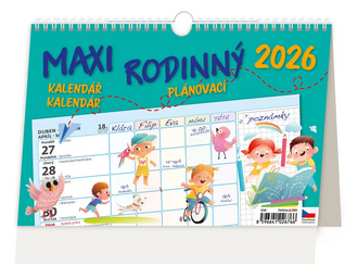 MAXI RODINNÝ plánovací kalendář 2027 - reklamní kalendáře