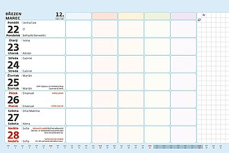 MAXI RODINNÝ plánovací kalendář 2027