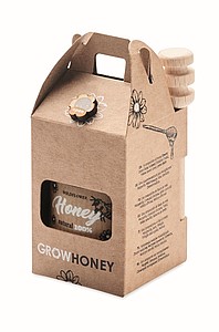 Med, 50g a naběračka na med v dárkové krabičce