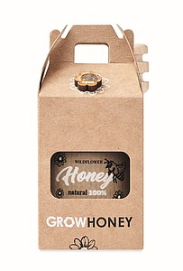 Med, 50g a naběračka na med v dárkové krabičce