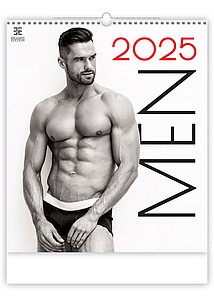 Men 2025, nástěnný kalendář, prodloužená záda - reklamní kalendáře