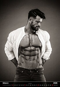 Men 2027, nástěnný kalendář, prodloužená záda