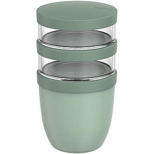 Mepal Ellipse 3dílný hrnec na oběd o objemu 500 ml + 2 × 200 ml, jemně zelená - reklamní předměty