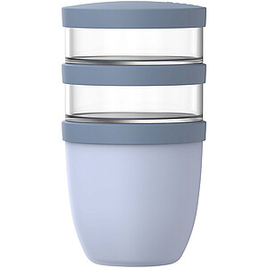 Mepal Ellipse 3dílný hrnec na oběd o objemu 500 ml + 2 × 200 ml, královská modrá