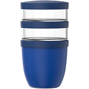 Mepal Ellipse 3dílný hrnec na oběd o objemu 500 ml + 2 × 200 ml, tmavě modrá