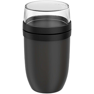 Mepal Ellipse hrnec na jídlo o objemu 750 + 300 ml, černá - reklamní předměty