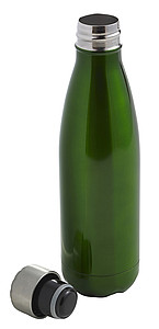 MERCIA Jednostěnná láhev na vodu, objem 650 ml, zelená