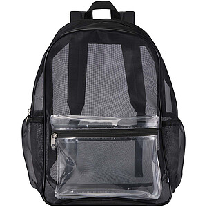 Mesh batoh z recyklovaného materiálu, 18 l, černá