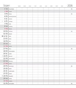 Měsíční diář Napoli design 2 2027